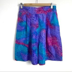 Vintage 100% Silk High Waisted Bermuda Shorts